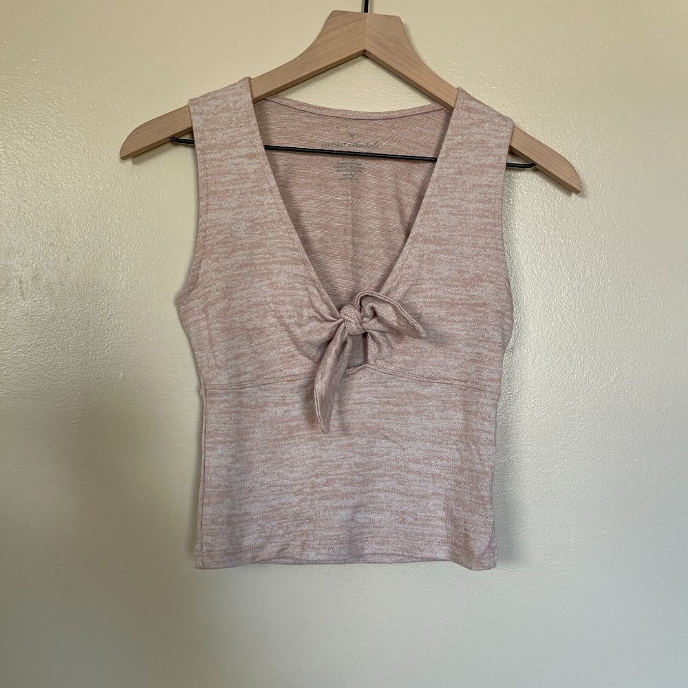 Distressed Mauve Tank Top